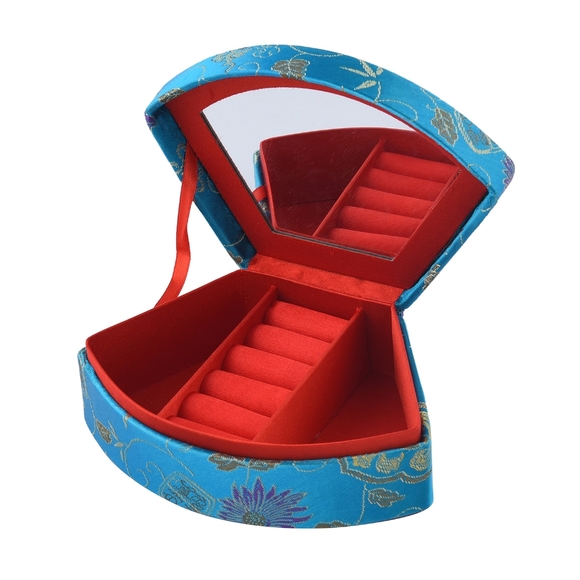 Accessories - Mini anti tarnish Asian inspired jewelry box